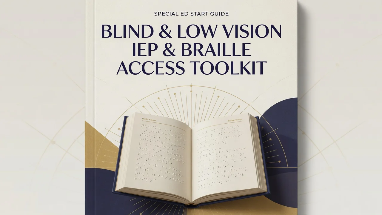 Blind & Low Vision IEP Toolkit — Braille, CVI & Accessible Materials