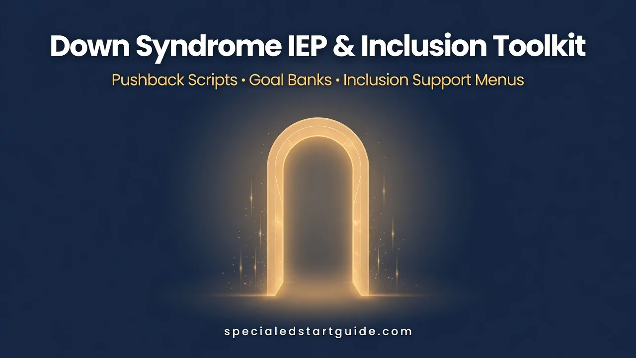 Down Syndrome IEP & Inclusion Toolkit — Placement Follows Needs, Not Diagnosis