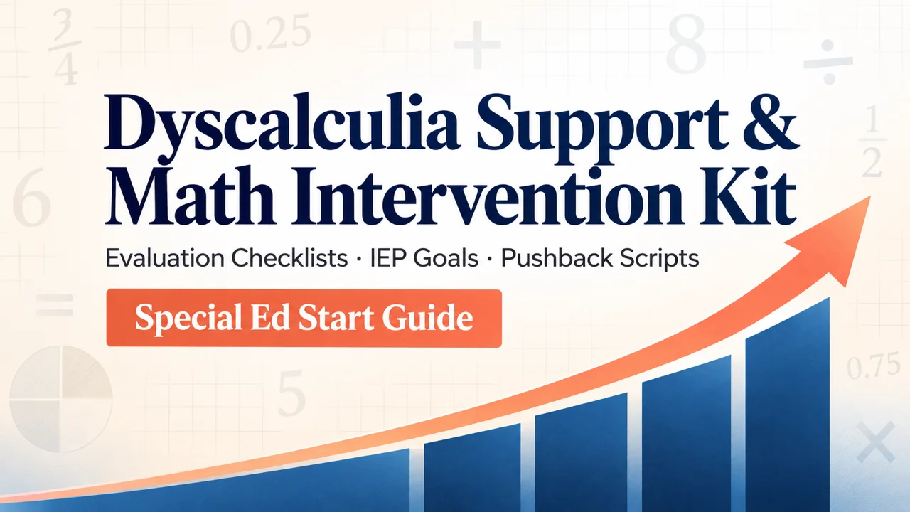 Dyscalculia Support Kit — End the 'Just Practice More' Roadblock