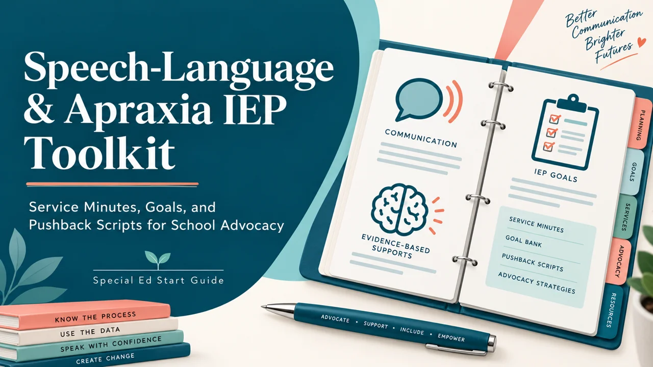 Speech & Apraxia IEP Toolkit — Get the Service Minutes Your Child Needs