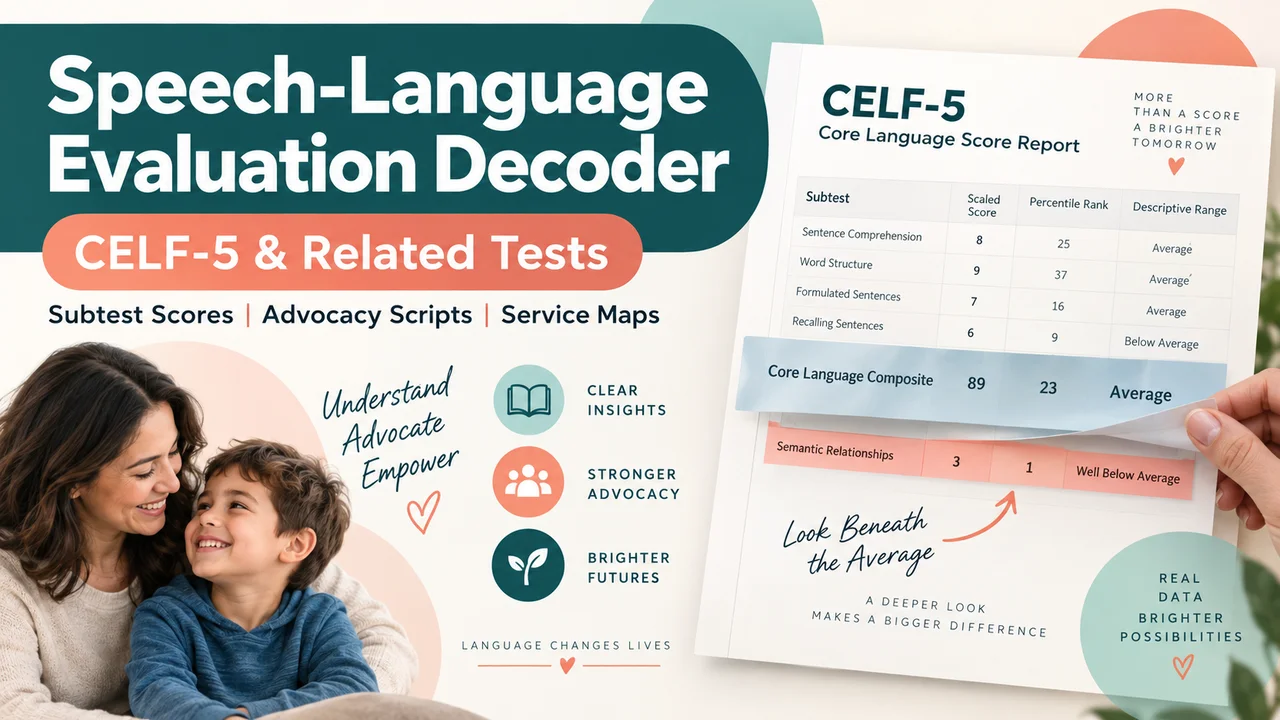 Speech-Language Evaluation Decoder — Read the Report, Challenge the Scores