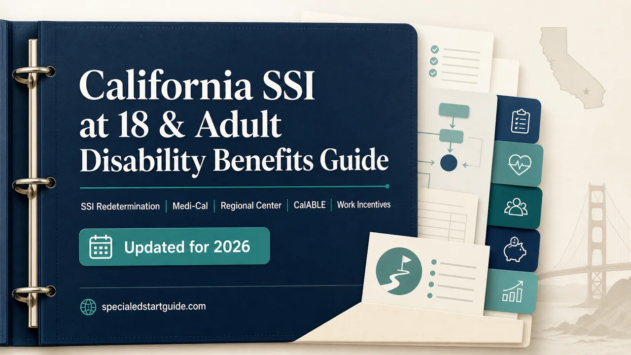 California SSI at 18 & Adult Benefits — Every Agency, One Sequenced Plan