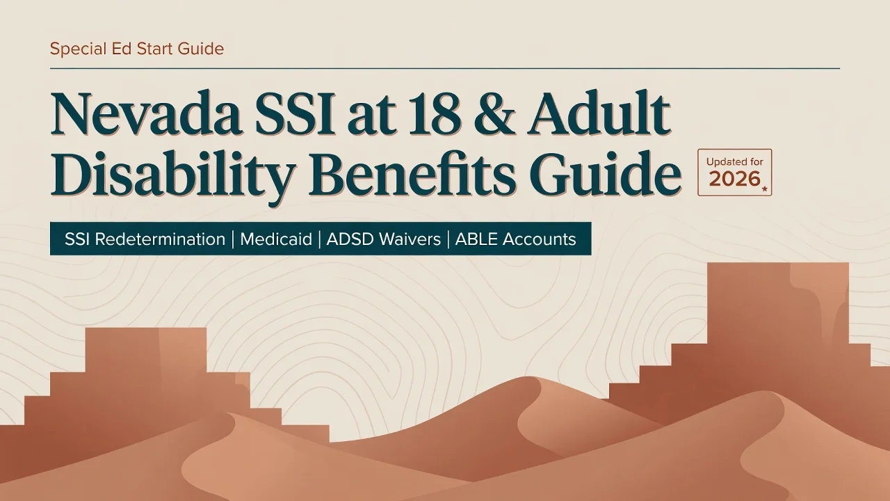 Nevada SSI at 18 & Adult Benefits — Every Agency Step in Order
