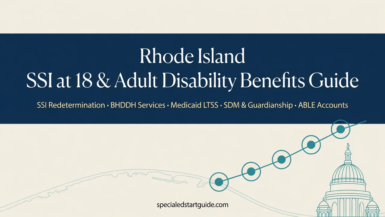 Rhode Island SSI at 18 & Adult Benefits — Waivers, SDM, ABLE, and Beyond
