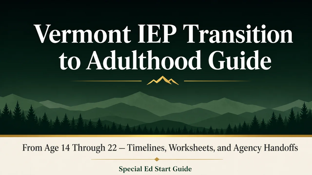 Vermont IEP Transition Guide — Plan the Shift to Adult Services