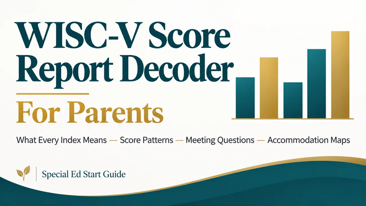 WISC-V Score Report Decoder — Read Your Child's Results Before the Meeting